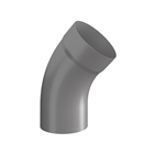 BM - 8743 - (Anthracite Met.) 45° Pipe Bend with Socket BM45 75mm