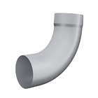 BM - 8527 - (Silver Met.) 85° Pipe Bend with Socket BM85 75mm
